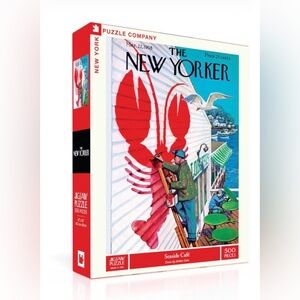New York Puzzle Company The New Yorker Seaside Cafe Jigsaw Puzzle (500 pieces)